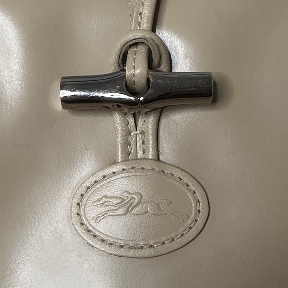 Longchamp Roseau Heritage Tan Beige Leather Tote Bag France Toggle Preppy - Picture 2 of 16